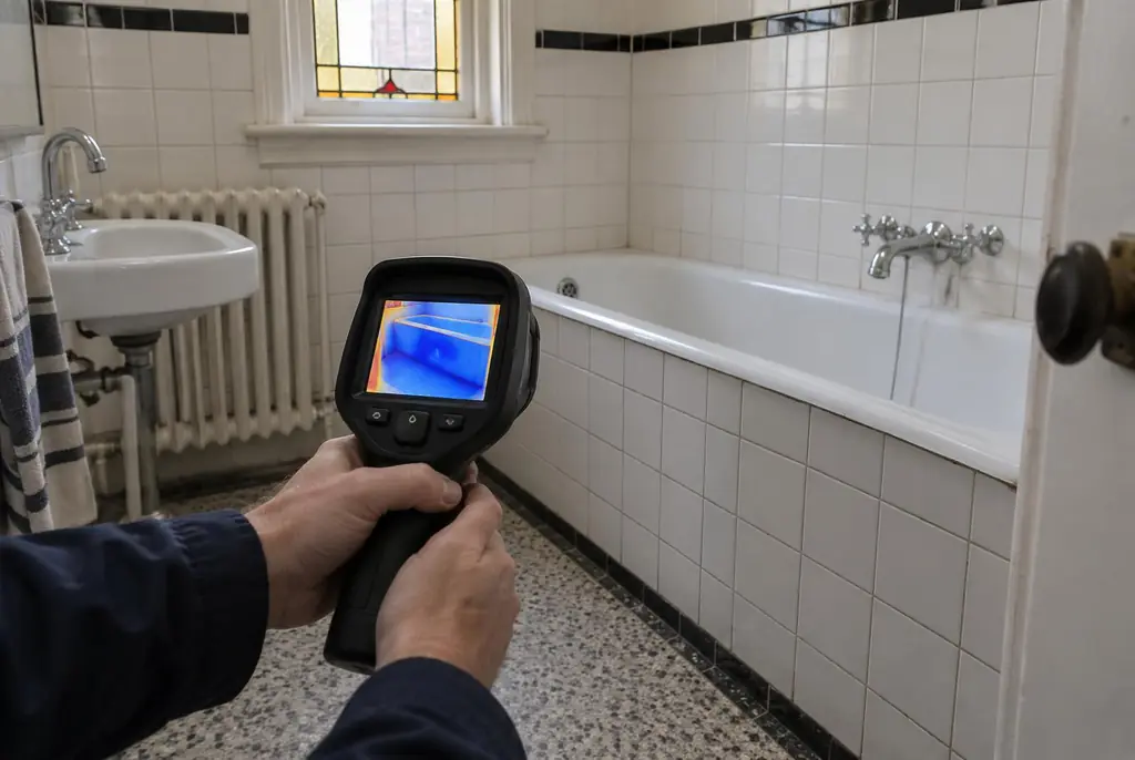 Lekdetectie Spakenburg – onderzoek in een badkamer van een oudere woning